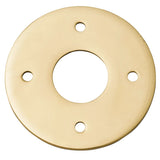 Adaptor Plate - Round in Polished Brass - rear mounting detail