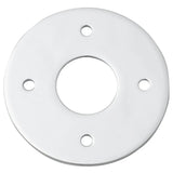 Adaptor Plate - Round in Polished Chrome - finish and profile close-up