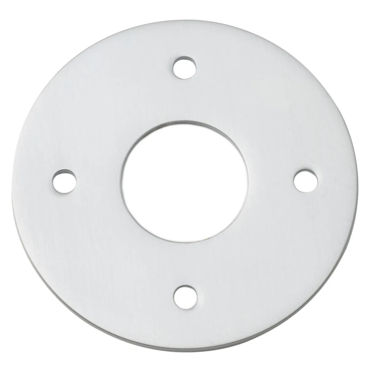 Adaptor Plate - Round in Brushed Chrome - angled product view