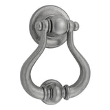 Sarlat Door Knocker in Distressed Nickel - side profile view
