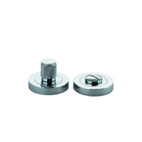 Brunswick Privacy Turn - Round in Polished Chrome - side profile view