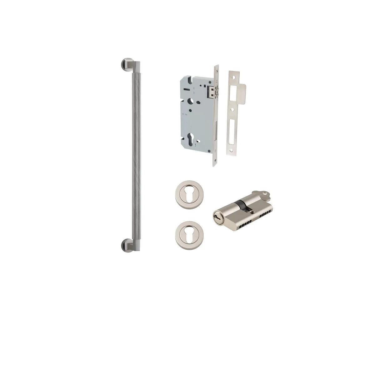 Brunswick Pull Handle - 450mm Entrance Kit with Separate High Security Lock
