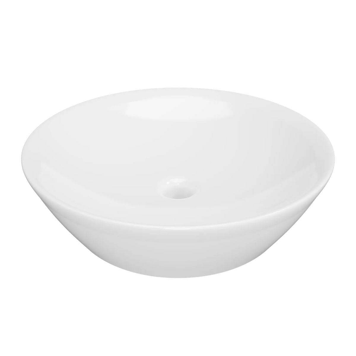 Timberline Jupiter Above Counter Basin 450mm Gloss White