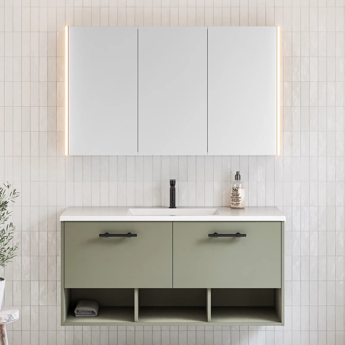 Timberline Kansas Vanity 1500mm Centre Bowl