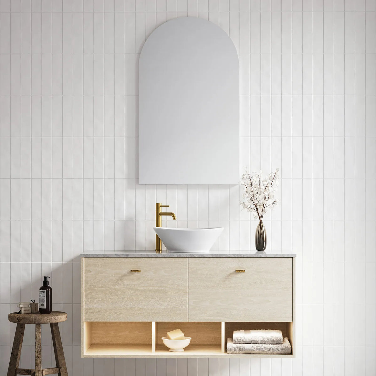 Timberline Kansas Vanity 1800mm Double Bowl