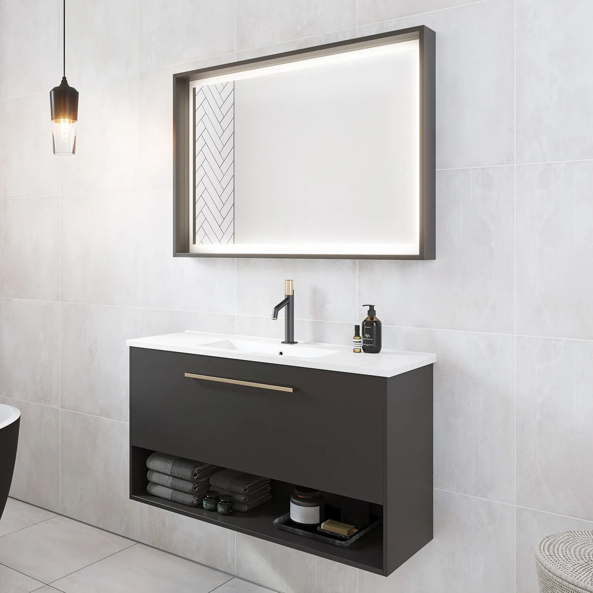 Timberline Karlie Vanity 1500mm Centre Bowl