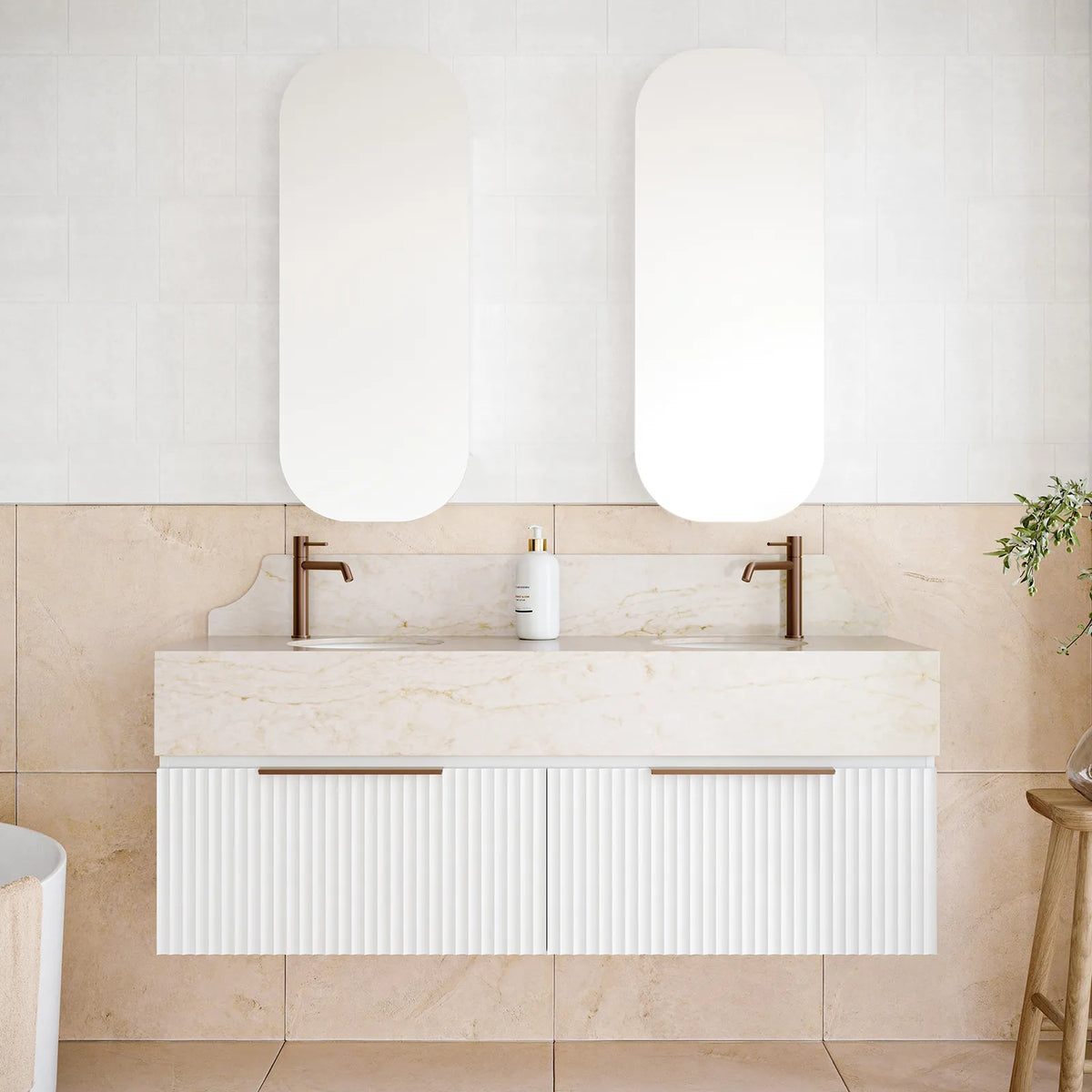 Timberline Kingsley Vanity 1800mm Double Bowl