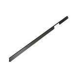 Momo Rail D Handle Left 1120mm in Brushed Black - side profile view