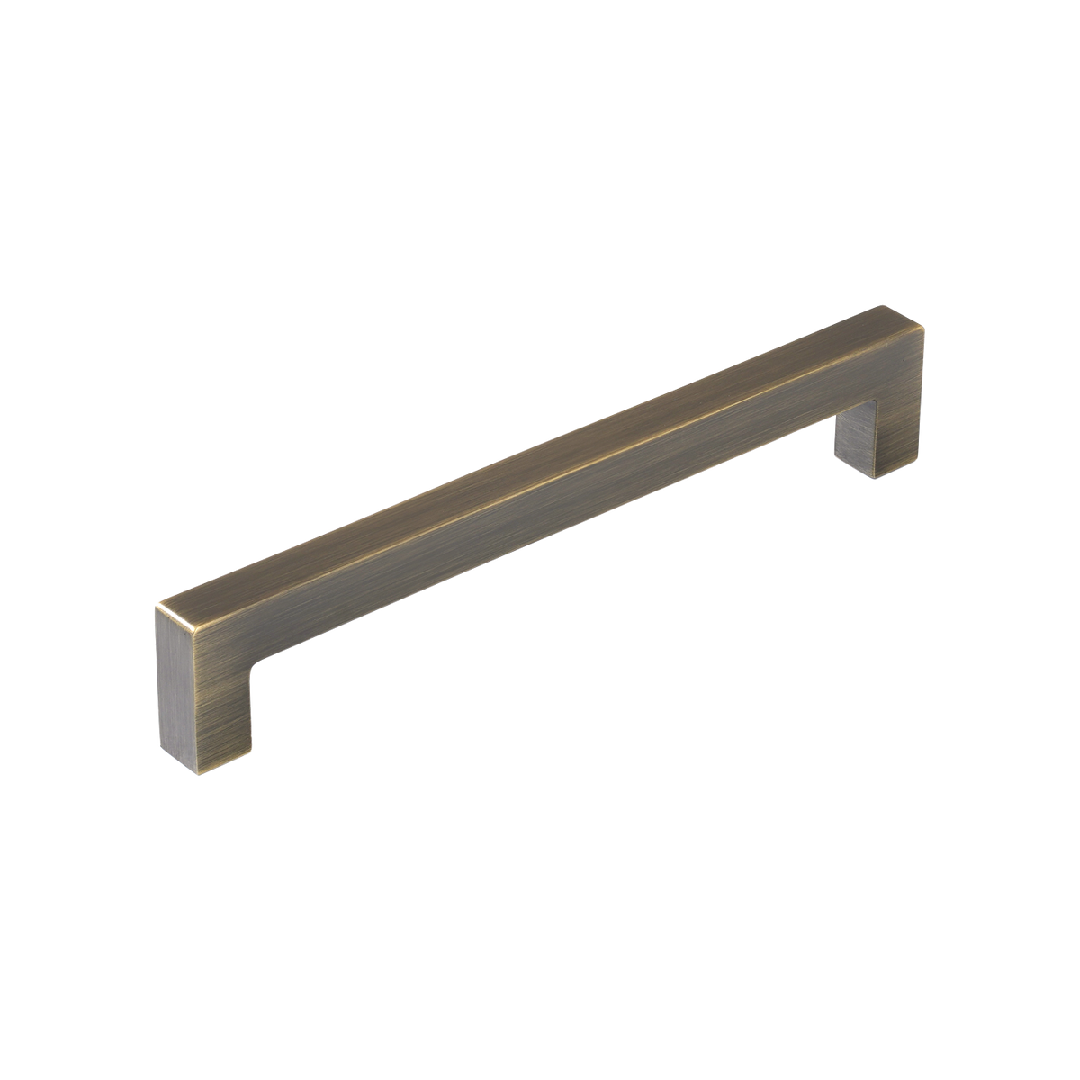 Momo Liberty Bar Handle 160mm in Dark Brushed Brass - side profile view