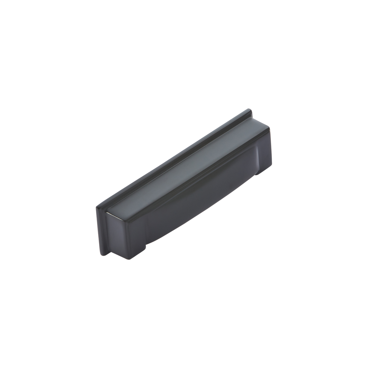 Momo Lucca Cup Pull 96mm in Matt Black - side profile view