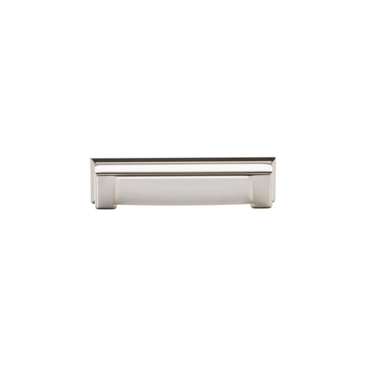 Momo Lucca Cup Pull 96mm in Polished Nickel - rear mounting detail