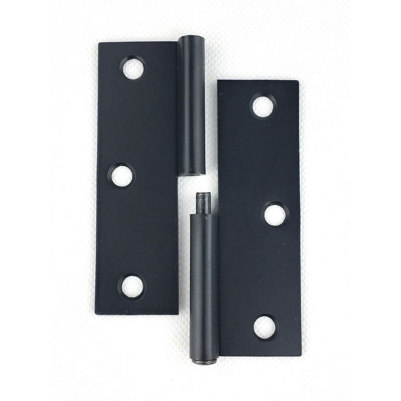 Lift Off Hinge 85x60x1.6mm Matt Black -Left Hand