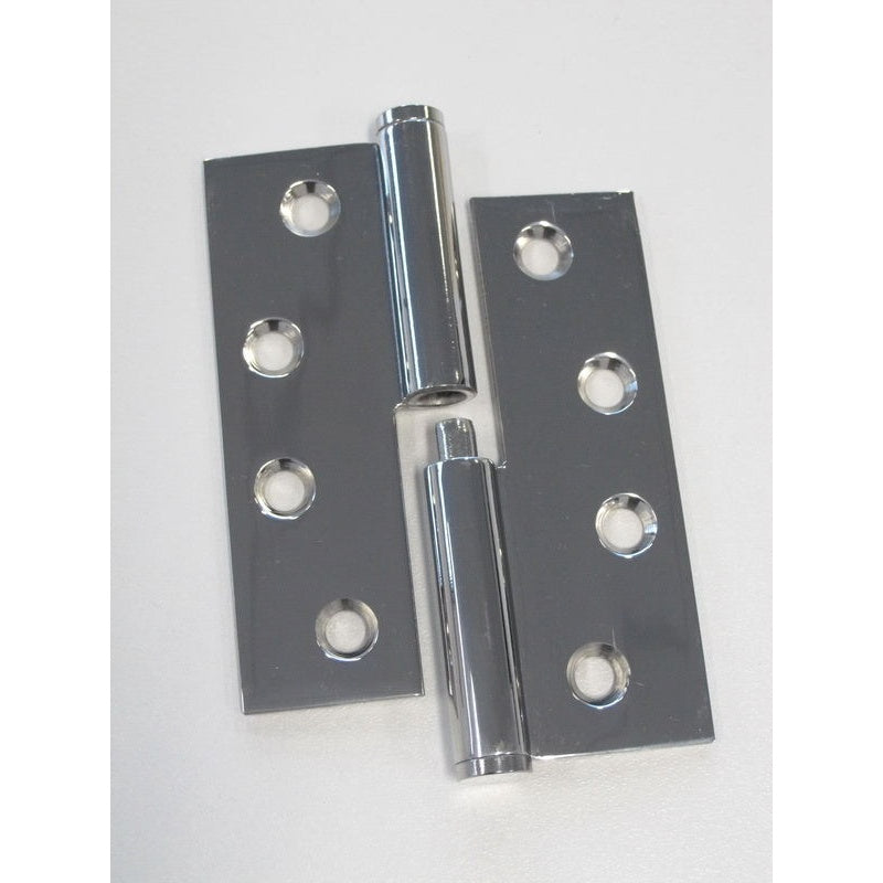 Lift Off Hinge 100x75x2.5mm Polished Stainless 304 Left Hand