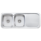 Lakeland Double Bowl Sink With Drainer