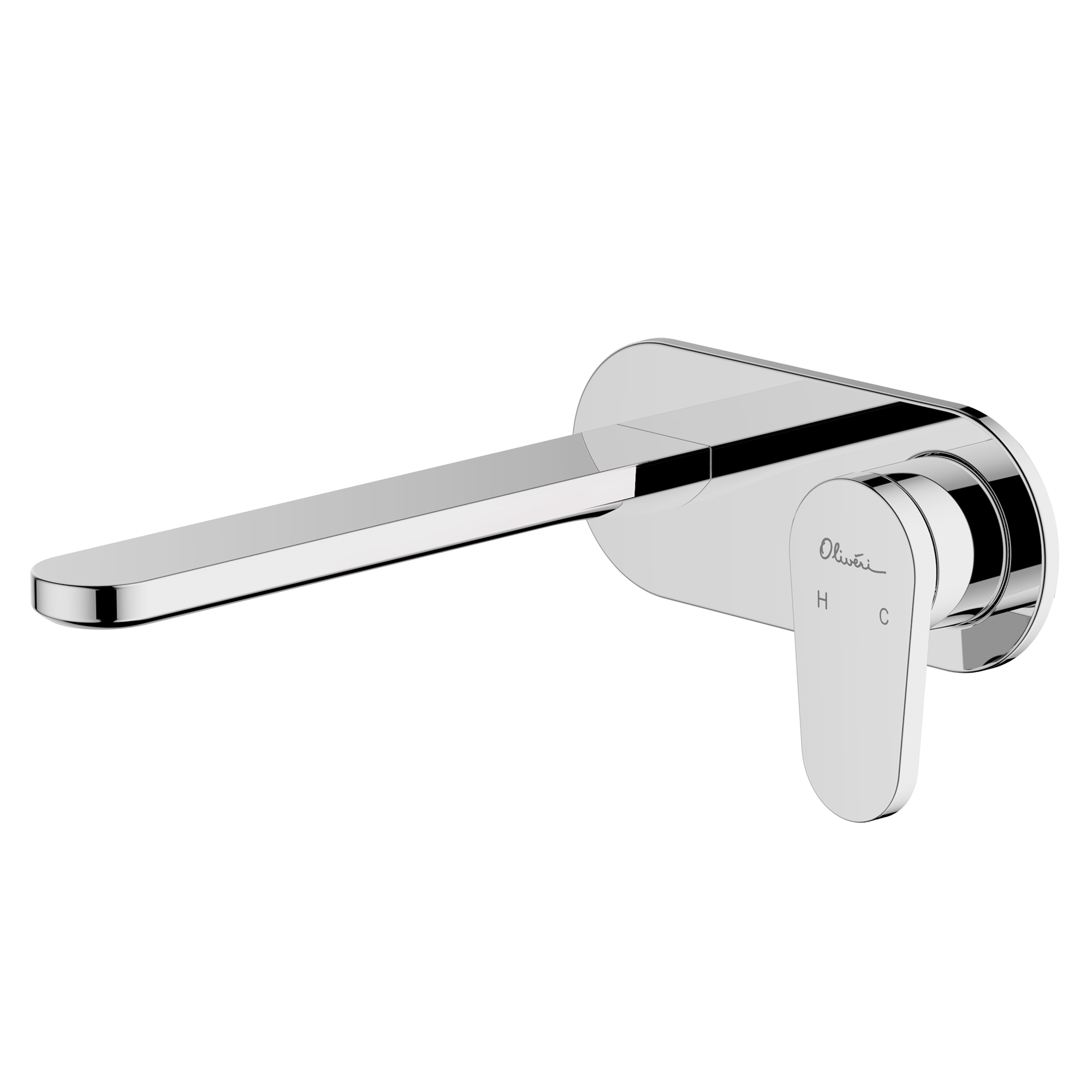 London Chrome Wall Mixer Set - Trim Kit Only