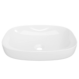 Timberline Lorenzo Semi Inset Basin 500mm Gloss White