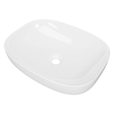 Timberline Lorenzo Semi Inset Basin 500mm Gloss White - image 2