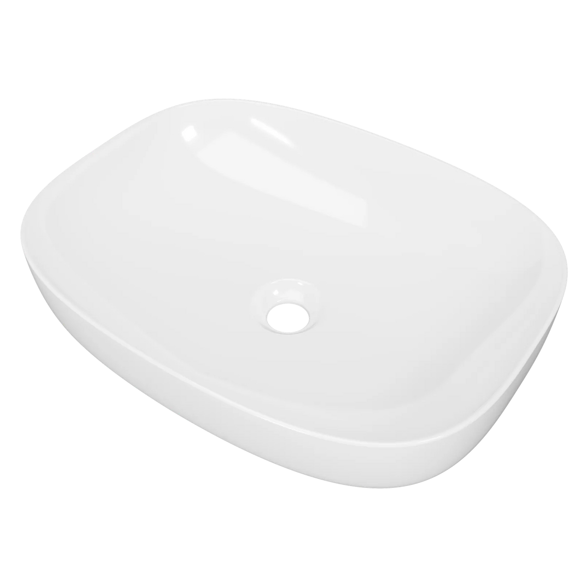 Timberline Lorenzo Semi Inset Basin 500mm Gloss White - image 2