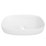 Timberline Lorenzo Semi Inset Basin 500mm Matte White