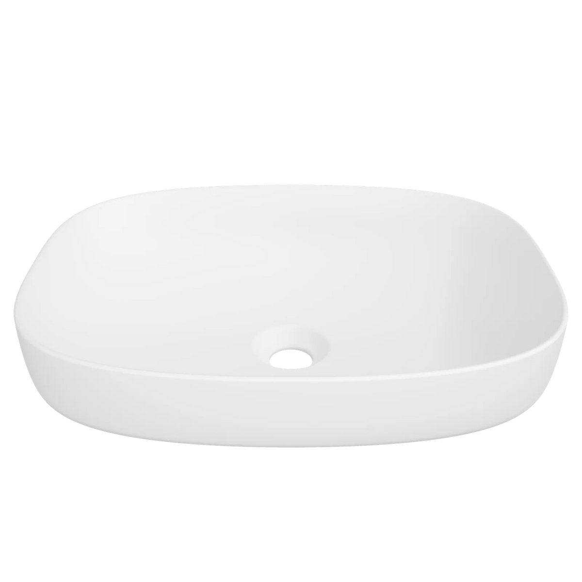Timberline Lorenzo Semi Inset Basin 500mm Matte White
