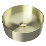 Timberline Luxe Above Counter Basin 360mm Brushed Gold