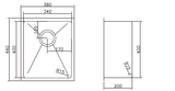 Single Bowl Stainless Steel Sink 26L - Stainless Steel