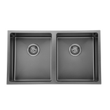 Coloured Double Bowl Sink 26L+26L