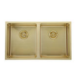 Coloured Double Bowl Sink 26L+26L