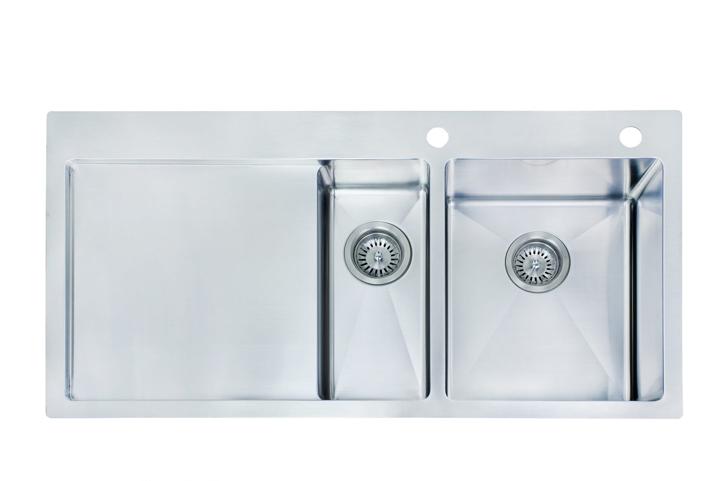One &amp; Quarter Bowl Stainless Steel Sink 7L+26L