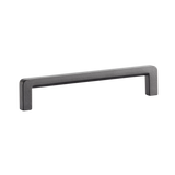 Momo Milano D Handle 128mm in Matt Black - finish and profile close-up