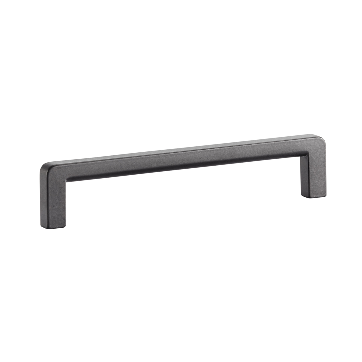 Momo Milano D Handle 128mm in Matt Black - finish and profile close-up