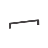 Momo Milano D Handle 160mm in Matt Black - finish and profile close-up