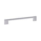 Momo Livorno D Handle 192mm in Satin Chrome - close-up detail view