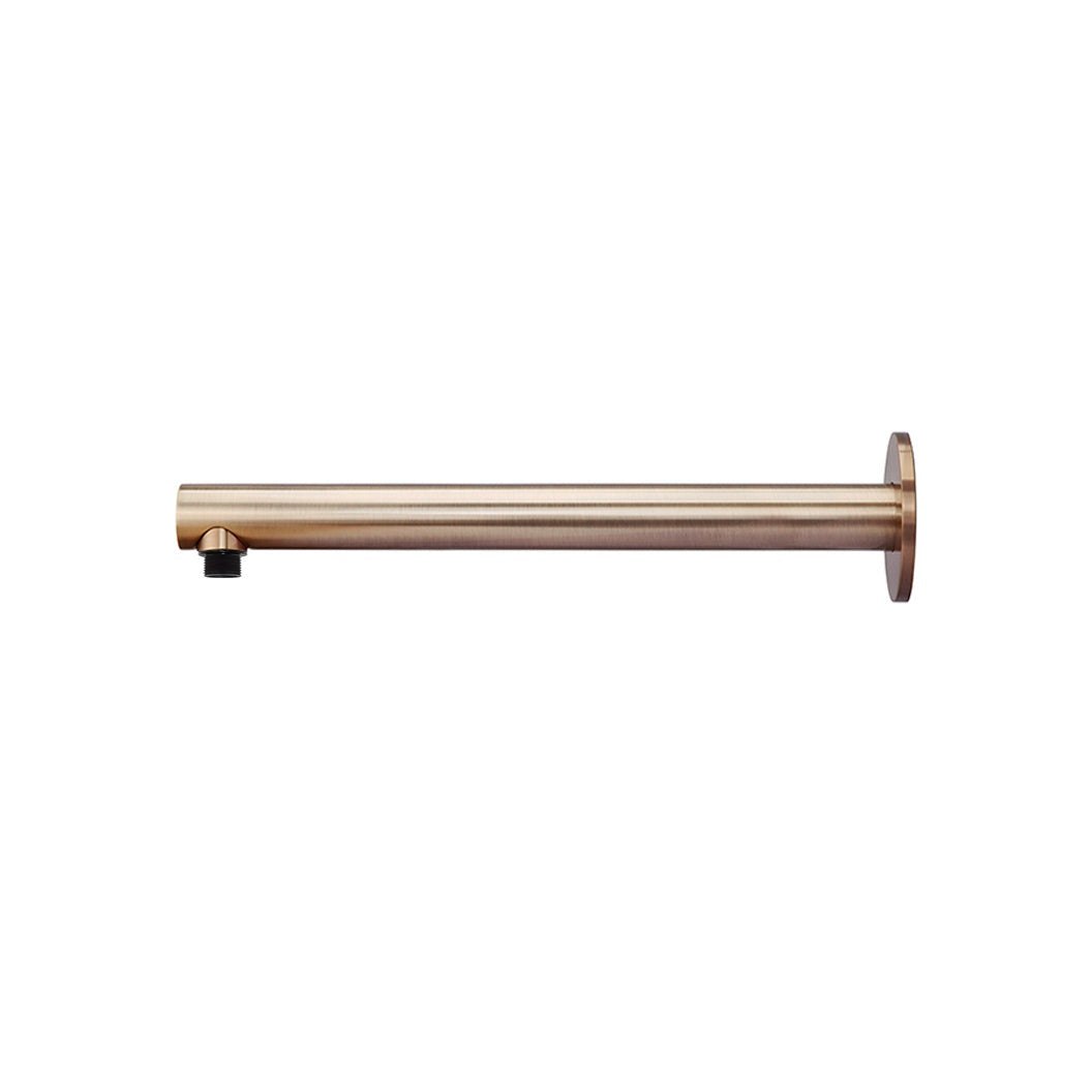 Round Wall Shower Arm 400mm - Champagne