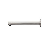 Round Wall Shower Arm 400mm - Brushed Nickel