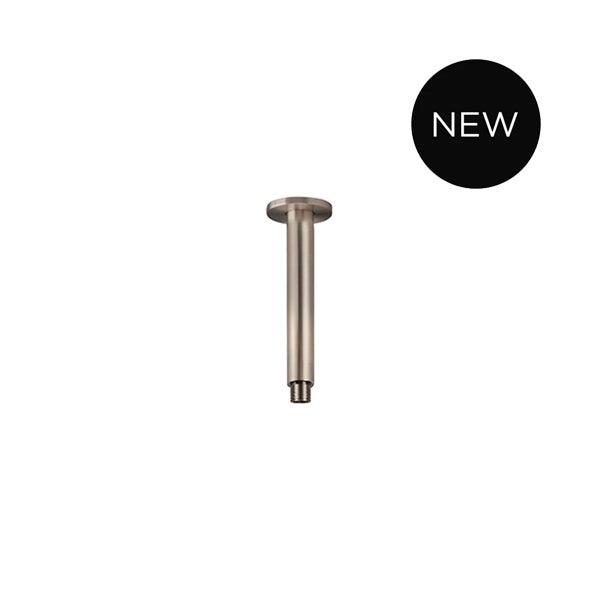 Round Ceiling Shower Arm 150mm in Polished Chrome - close-up detail view