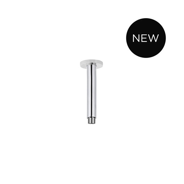Round Ceiling Shower Arm 150mm in Polished Chrome - angled product view