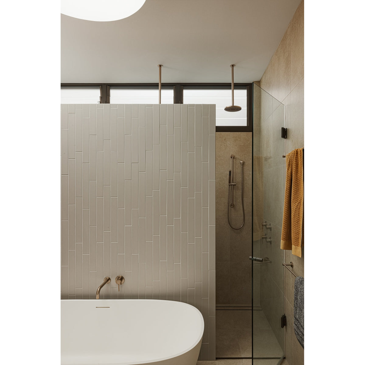 Round Ceiling Shower Arm 300mm in Polished Chrome - front view