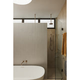 Round Ceiling Shower Arm 300mm in Polished Chrome - front view