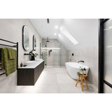 Round Ceiling Shower Arm 300mm - Matte Black