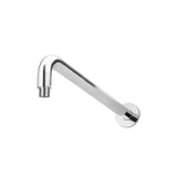 Round Wall Shower Curved Arm 400mm