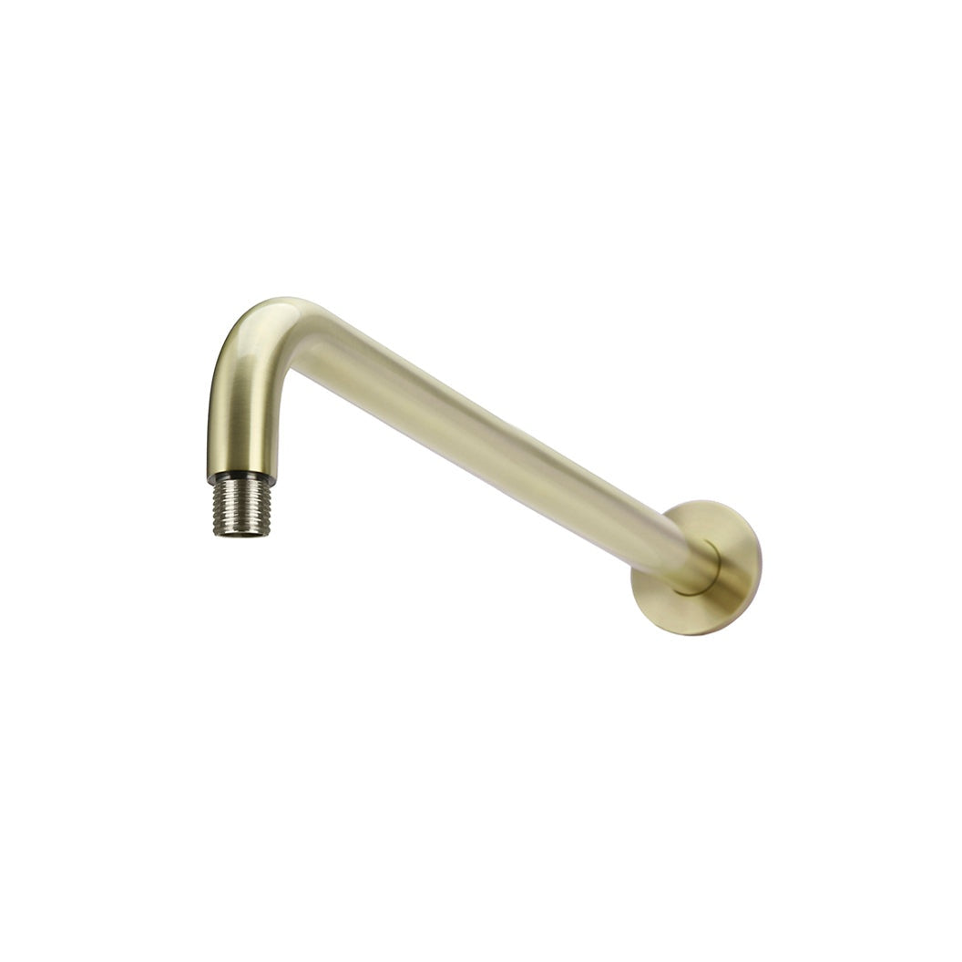 Round Wall Shower Curved Arm 400mm