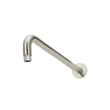 Round Wall Shower Curved Arm 400mm