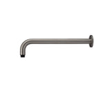 Round Wall Shower Curved Arm 400mm - Shadow