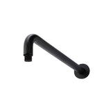 Round Wall Shower Curved Arm 400mm