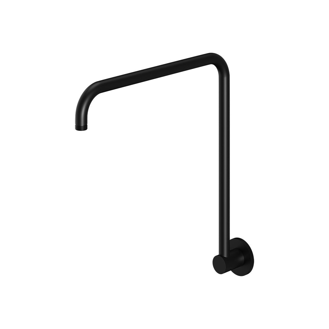 High Rise Shower Arm - Matte Black