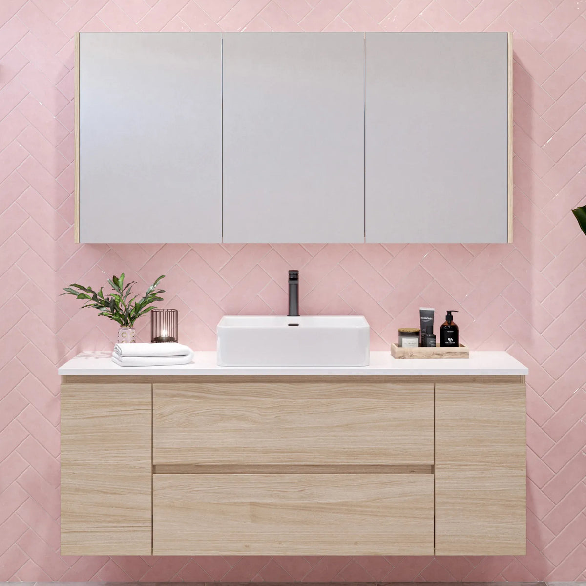 Timberline Marshall Vanity 2100mm Double Bowl