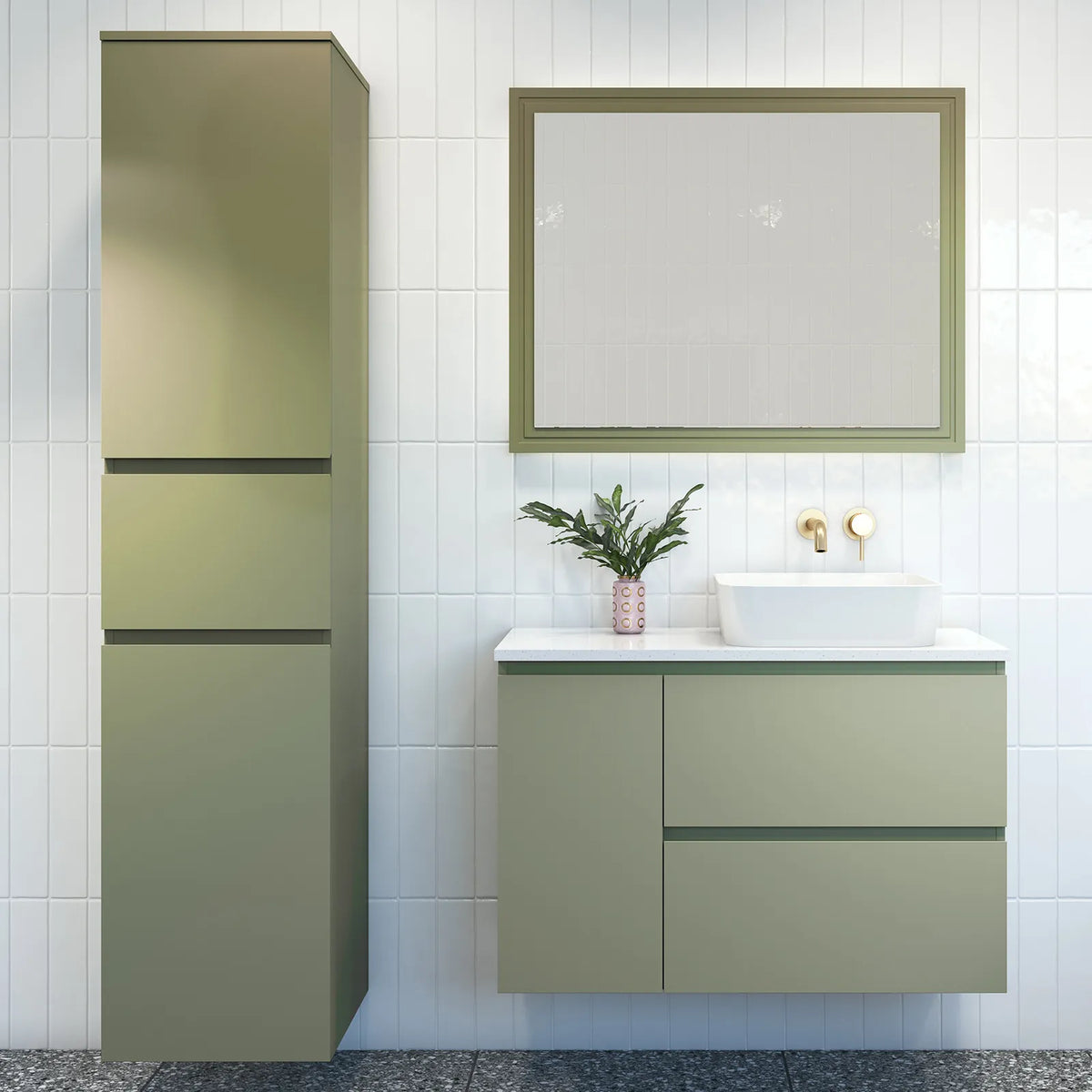 Timberline Marshall Vanity 2100mm Centre Bowl