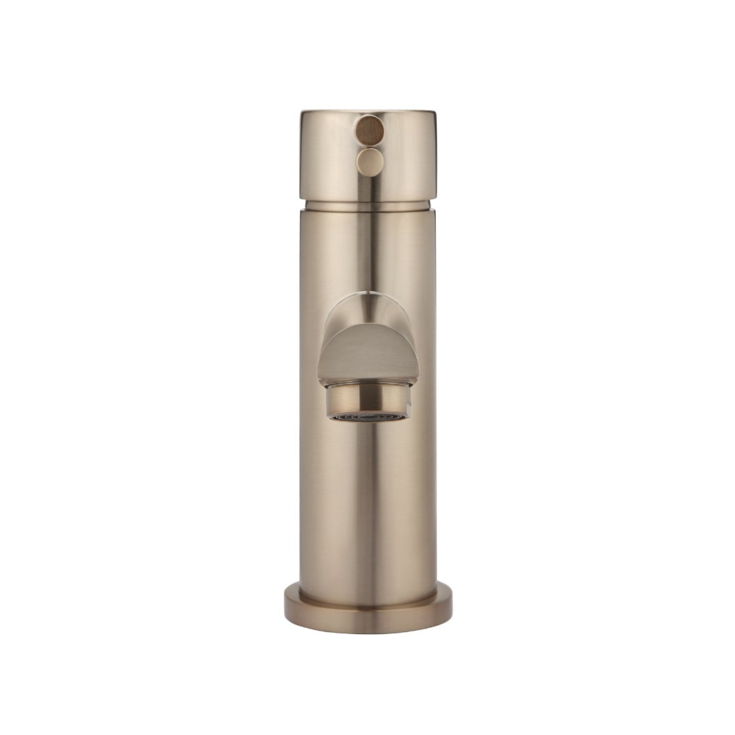 Round Basin Mixer - Champagne