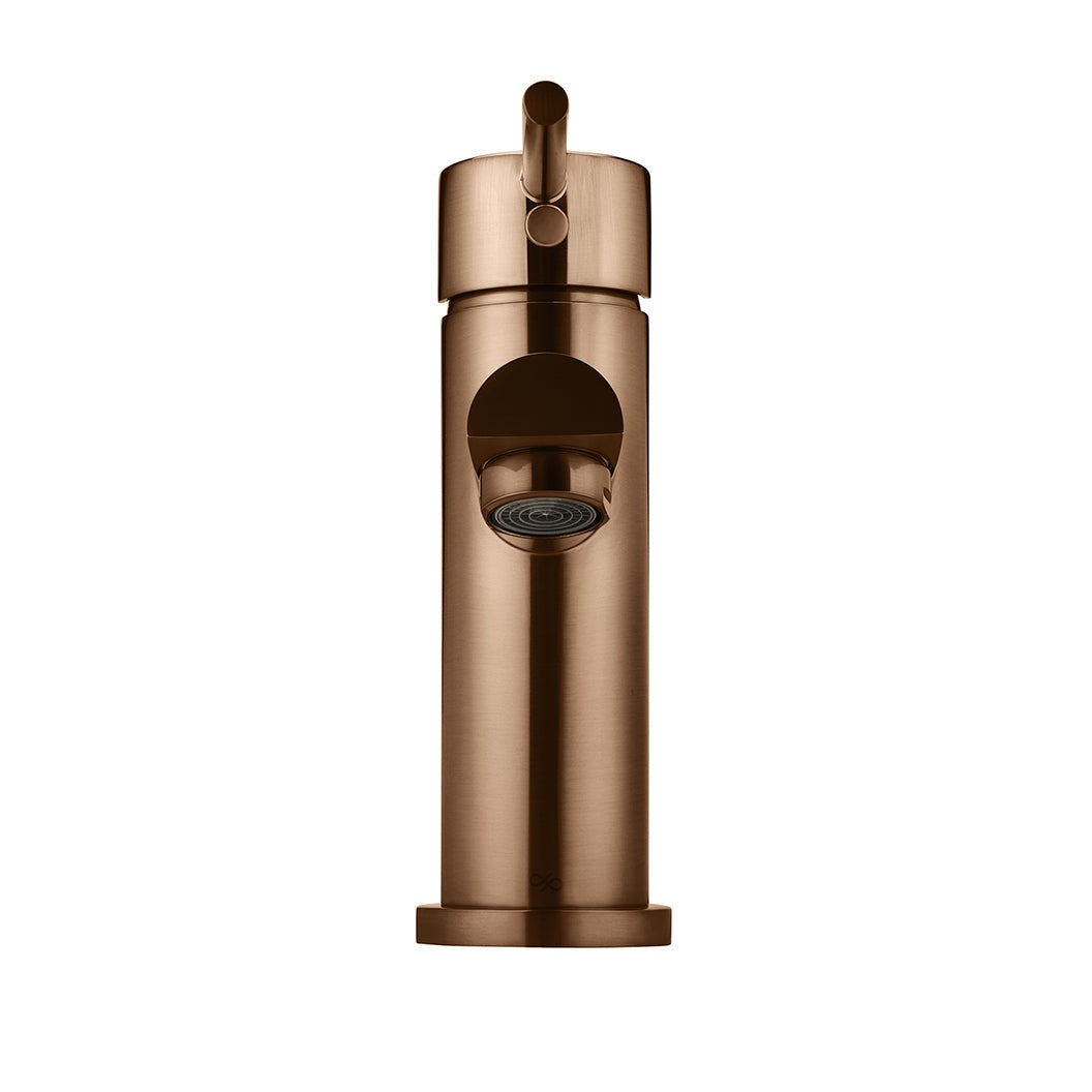 Round Basin Mixer - Lustre Bronze
